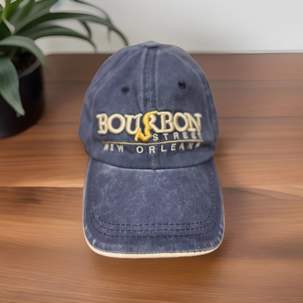Unisex Adjustable Denim Bourbon Street New Orleans Cap